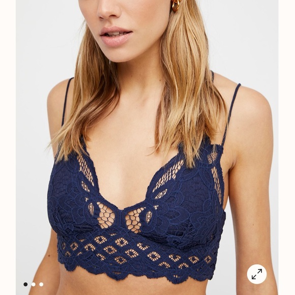 FREE PEOPLE BLUE KNIT BRALETTE - Picture 10 of 16